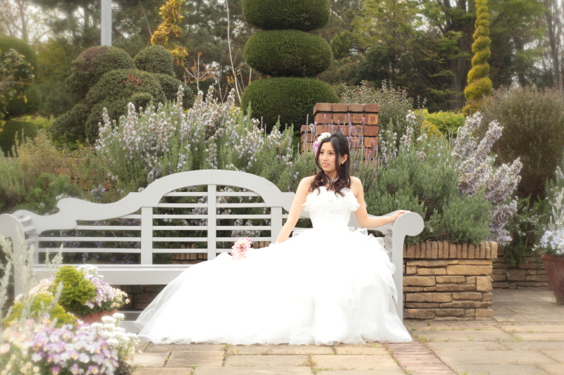 純白ドレスとお花☆