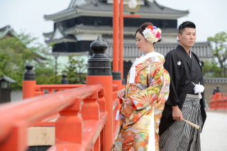 和装ロケ☆新緑☆地元前撮り