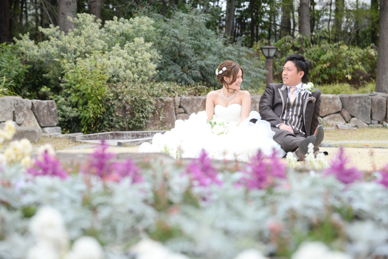 お花に囲まれて☆