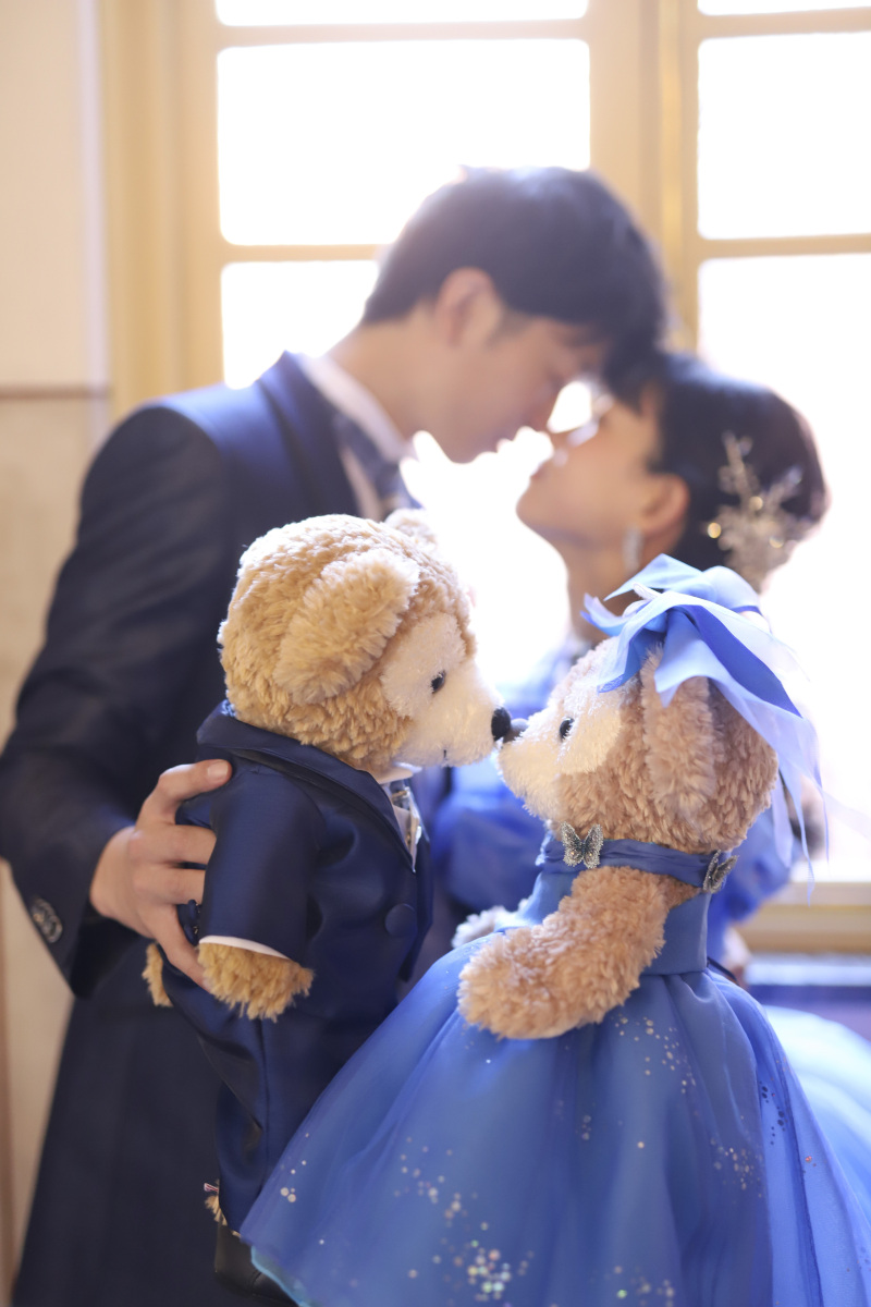 おふたりと同じ衣装を着てます