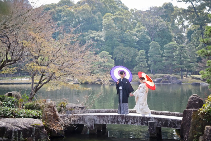 色とりどりの和傘で