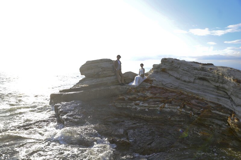 野間崎海岸といえばダイナミックな岩場がカッコイイ