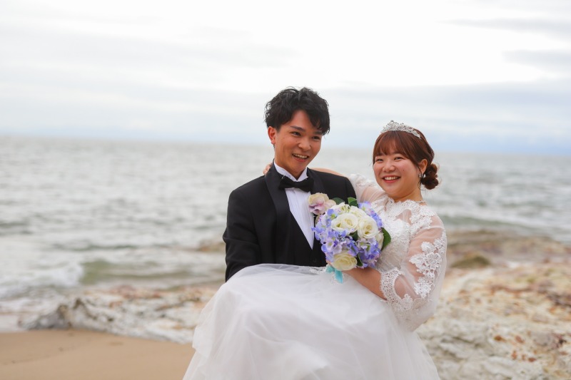 お姫様抱っこで満面の笑み