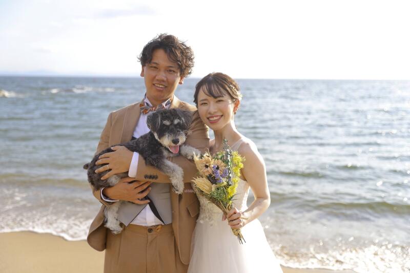 ワンちゃんと一緒に