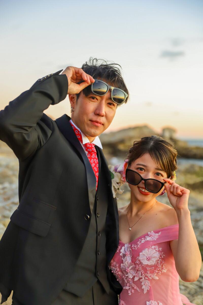 サングラスで遊び心をプラス