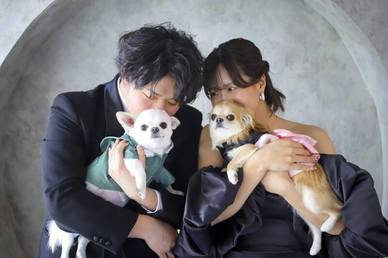 抱っこして撮影OKです