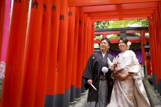 【和装前撮り】緑と古都の風情の中で永遠の愛を誓う