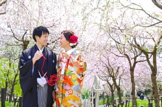 和装でロケ撮影☆東山動植物園にて☆