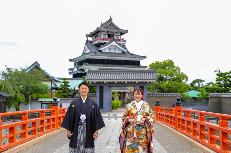 【清洲城】色打掛で叶える和装前撮り