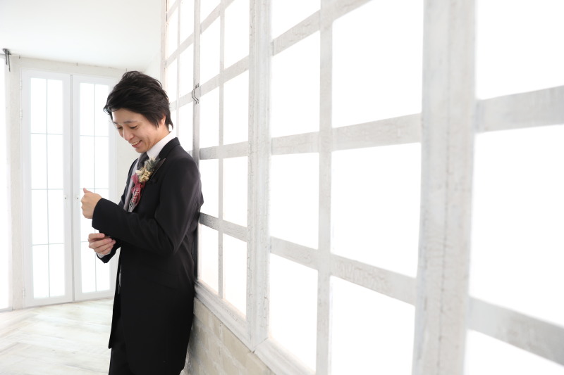 新郎のソロカットも撮りましょう