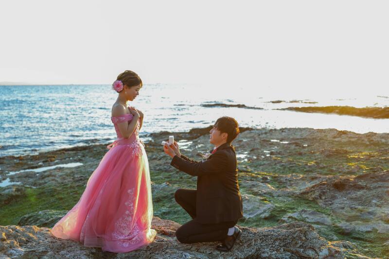 誓いを込めたプロポーズシーン