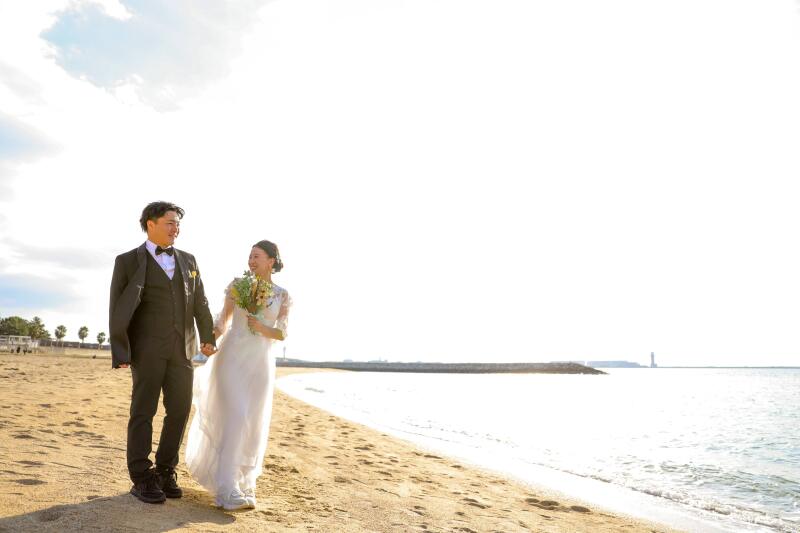 海風を感じながらお散歩