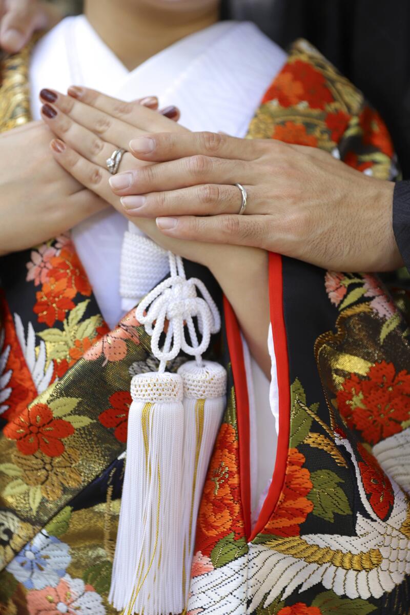 絆を感じる手元のショット