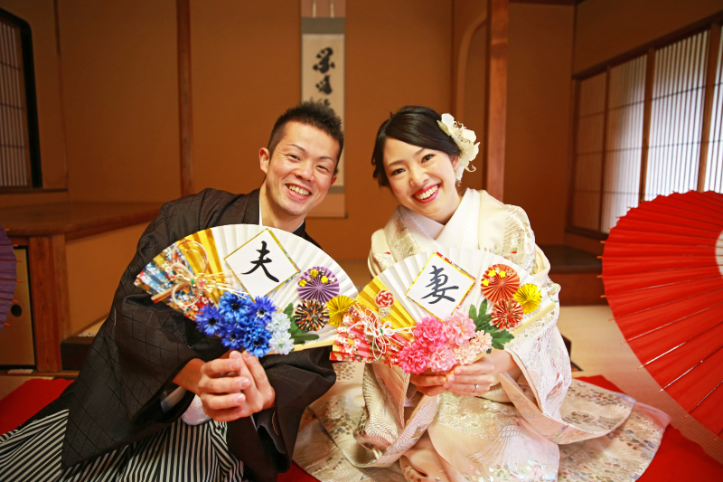 扇子をつかって