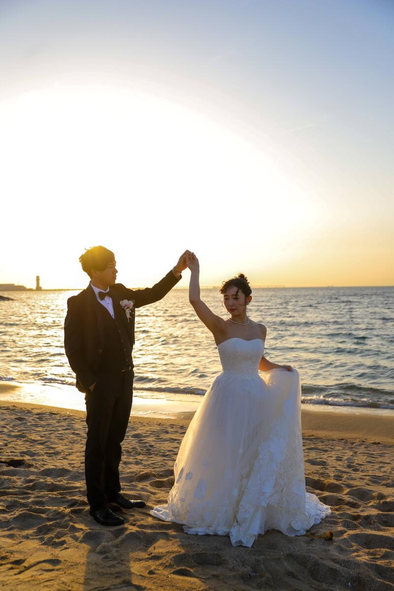 砂浜でのダンスタイム