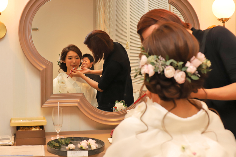 メイク室にて☆