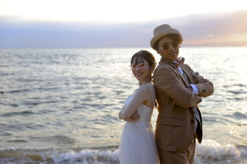 サングラスを使ってお茶目に