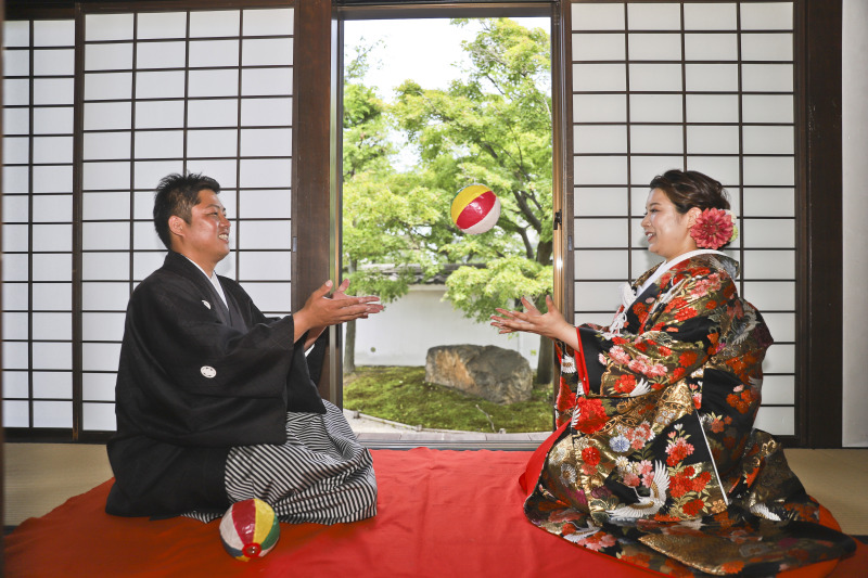 紙風船を使って