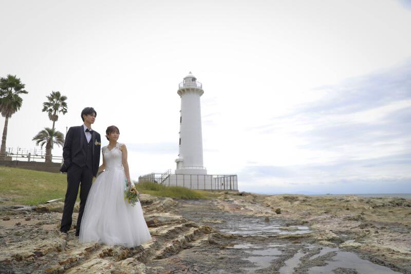 涼しくなってきた9月に撮る野間灯台でのお昼間前撮りロケーション