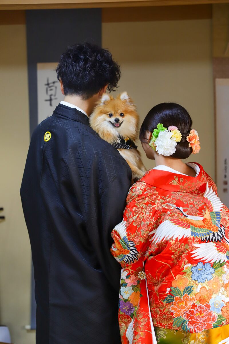 まずは3人で「はい、チーズ！」