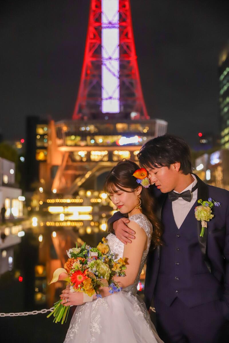 撮影の締めくくりは温かいハグで