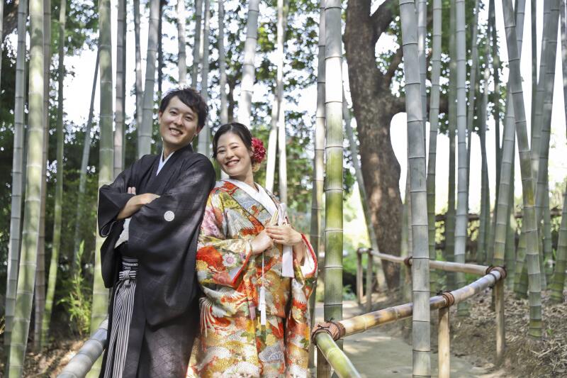 竹林にて素敵なニコニコ笑顔をいただきました