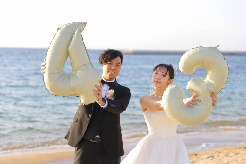 数字バルーンで楽しく！