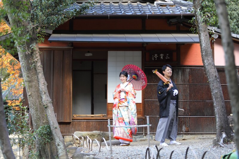 和風庭園の雰囲気で
