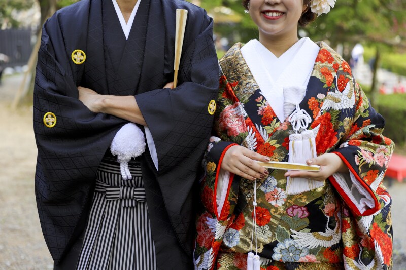 こだわりの和装小物を添えて