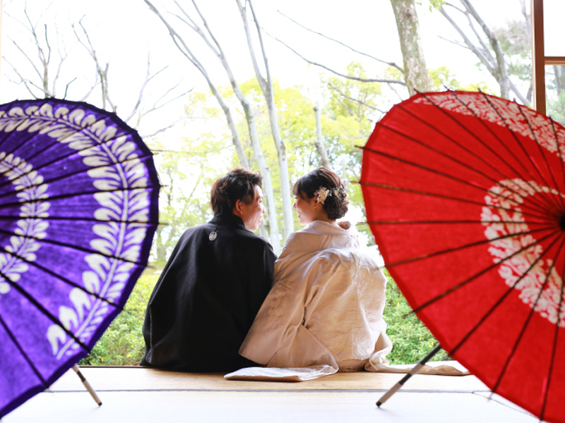 鶴舞公園でゆったり和装ロケ