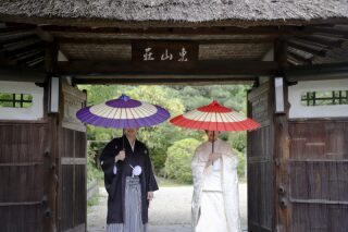 庭園と和室で撮影する名古屋前撮り和装ロケのご紹介