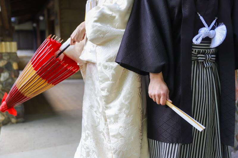 和の小物が彩るこだわりの衣装