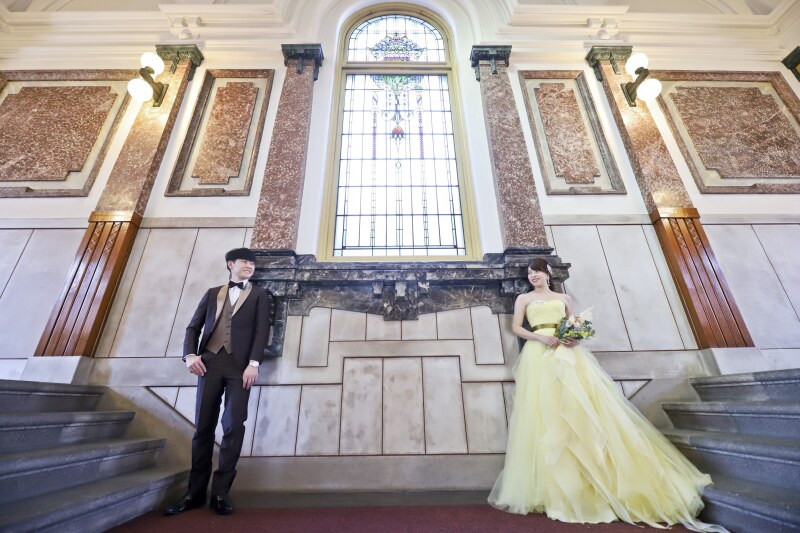 壮麗な空間に佇むお二人