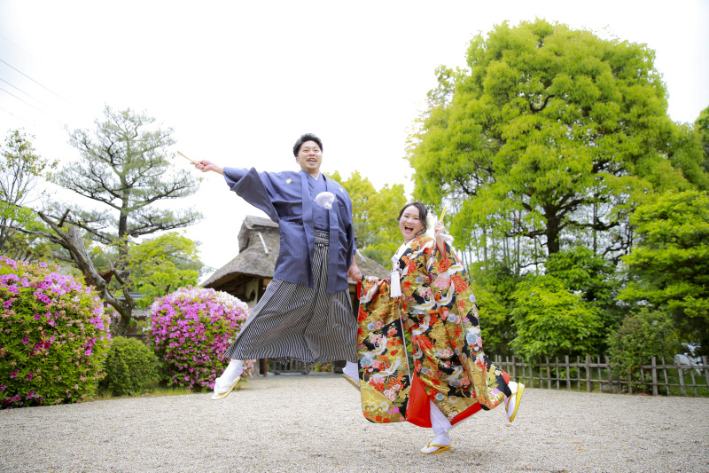 和装のラストカットは全力のジャンプ