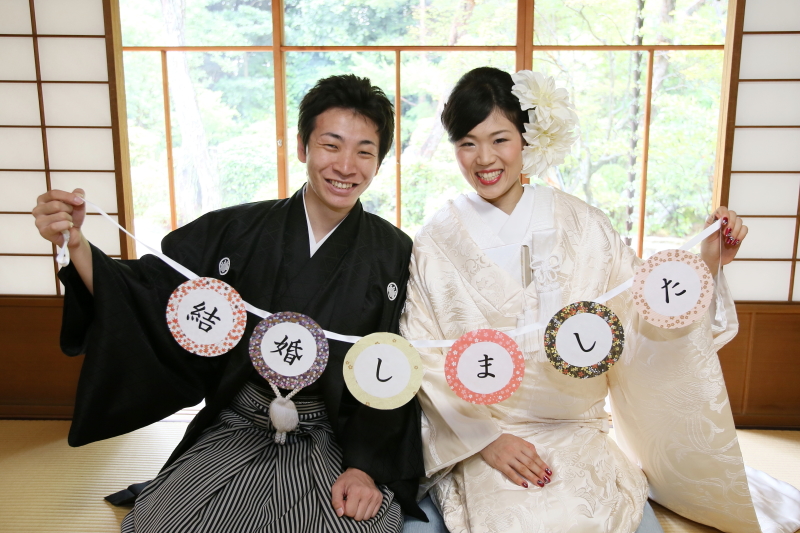 手作りガーランドと☆