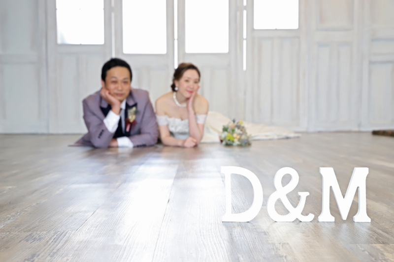 イニシャル小物を使って