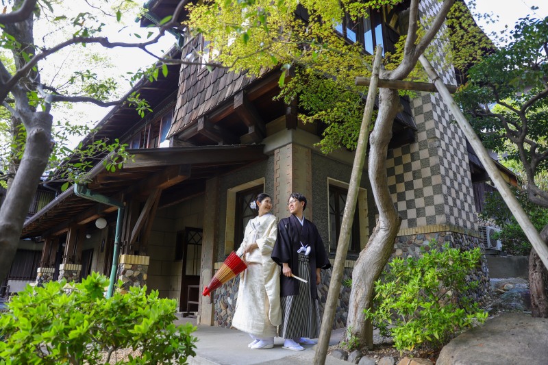 レトロな洋館でおしゃれに演出