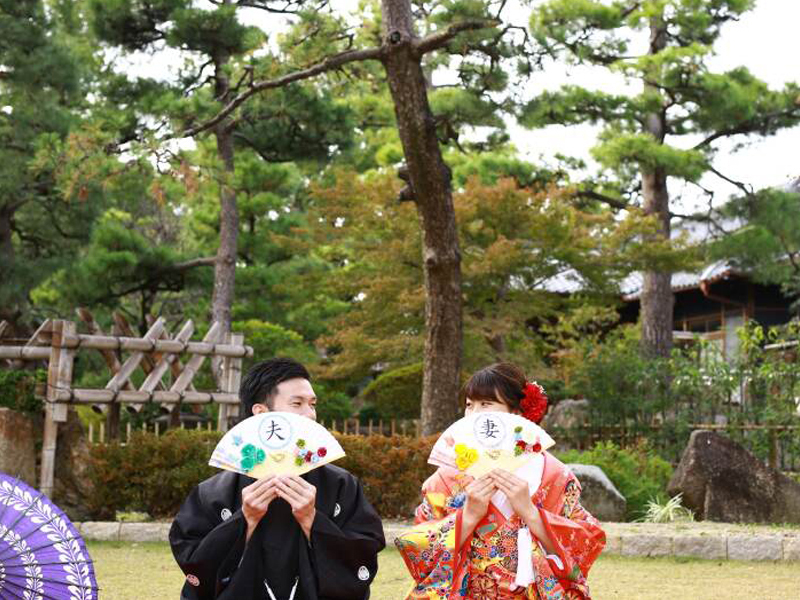 扇子を使って☆