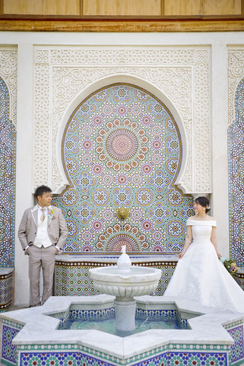 園内のオシャレスポットにて