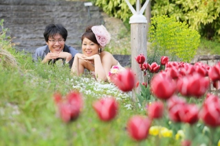 季節感をしっかりと出しつつおふたりの雰囲気を大切に撮影しました