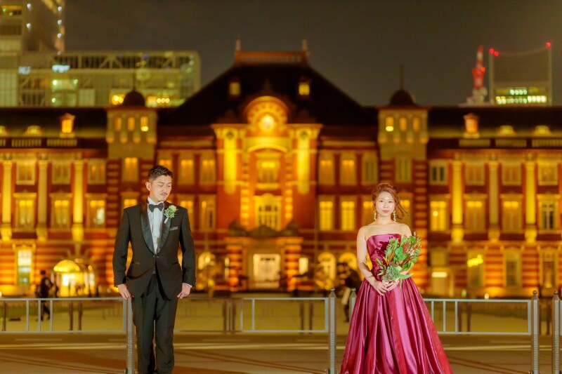 【東京駅ナイトロケ17周年記念】★洋装1点150カット全データ☆丸の内イルミネーション撮影可★アルバムやWBなど豪華10大特典☆