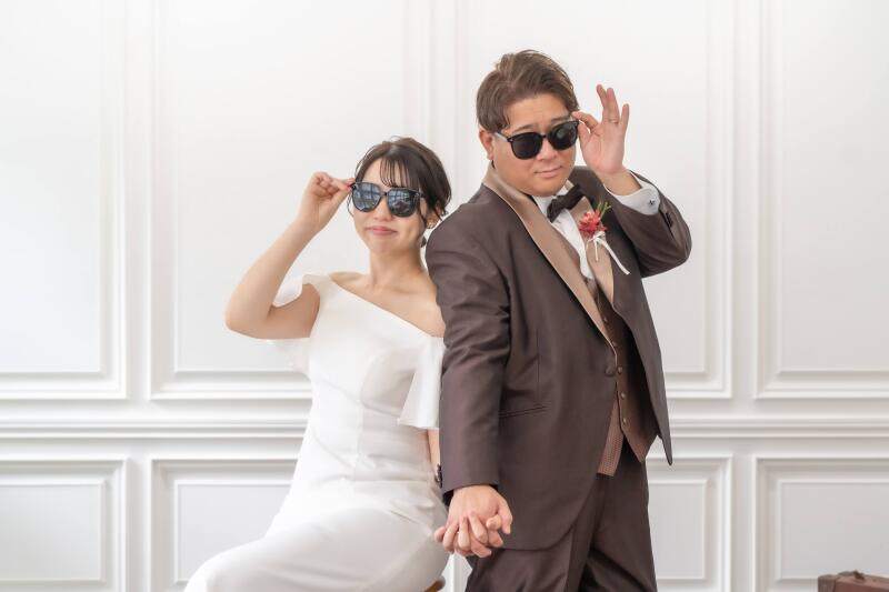 サングラスでクールにかっこよく