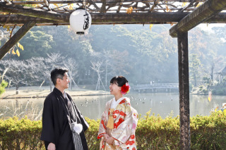 庭園色打掛ロケ＆東居駅サンセット