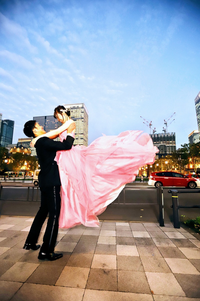 ドレスが舞う!躍動感