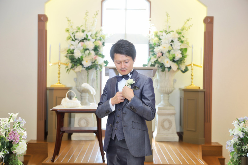 新郎さんのソロショット♪