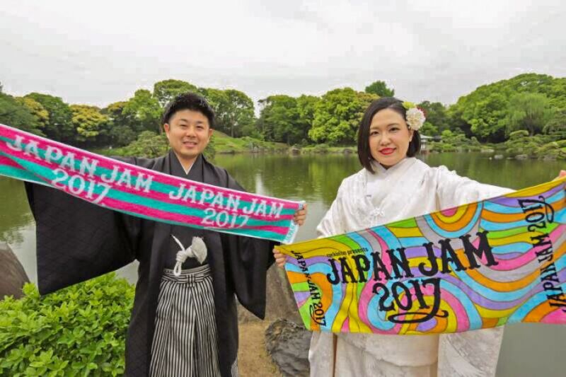 好きなものと一緒に記念撮影