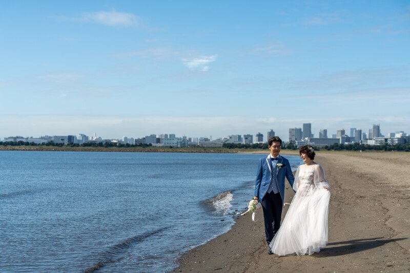 海辺をお散歩しながら