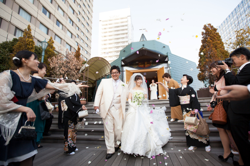沢山のフラワーシャワー☆
