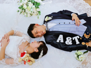 日本庭園で和装とスタジオで洋装撮影☆