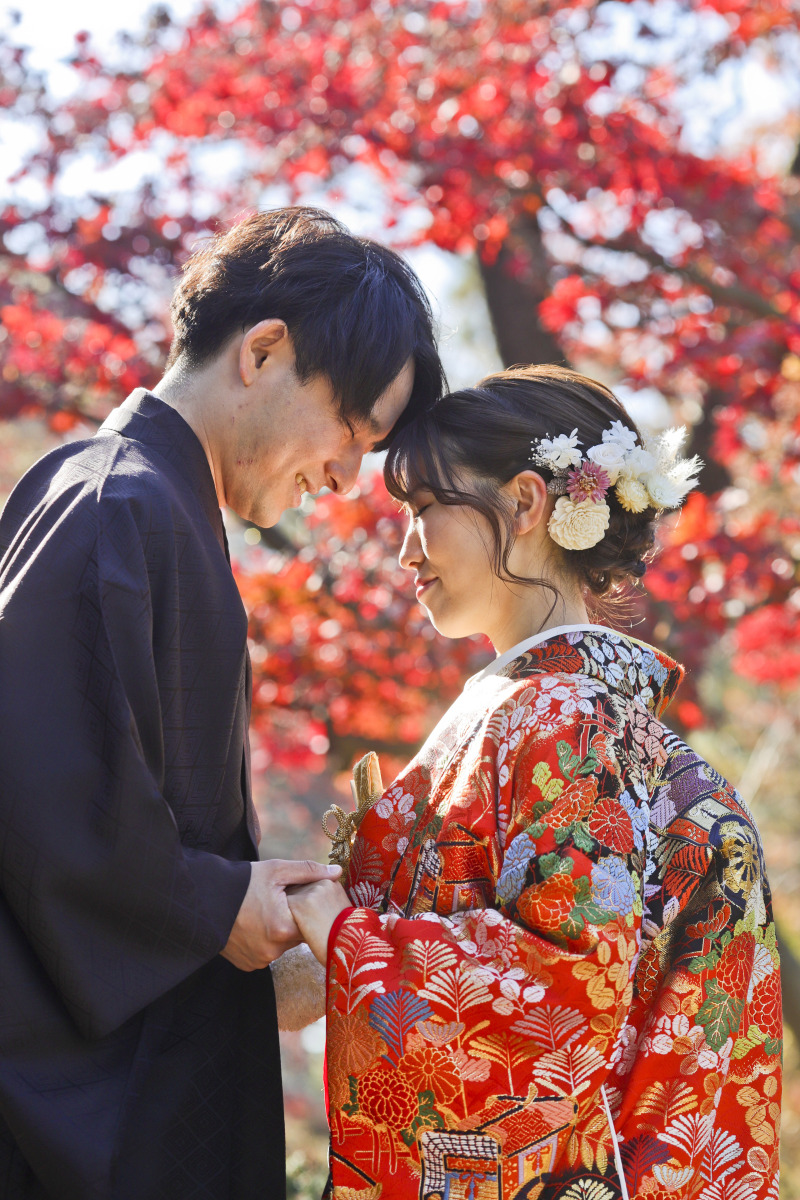 紅葉と…